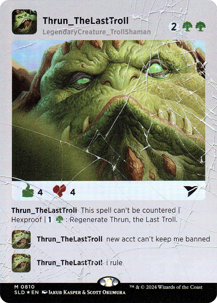 Thrun, the Last Troll (Rainbow Foil) [Secret Lair Drop Series]-1