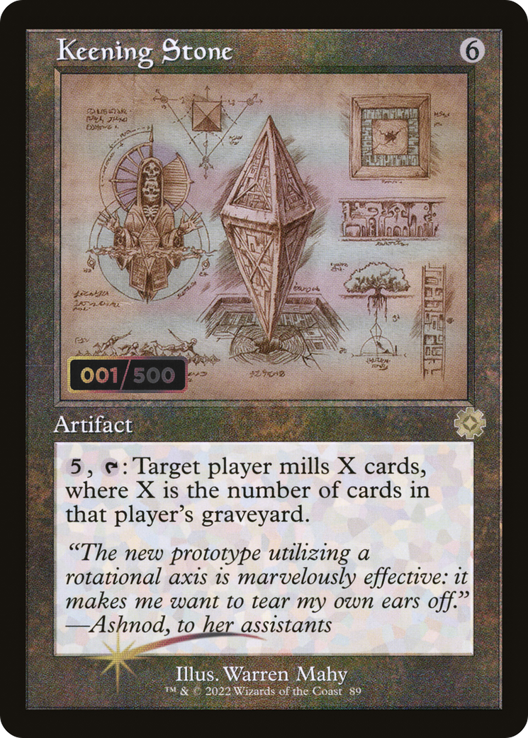 Keening Stone (Retro Schematic) (Serialized) [The Brothers' War Retro Artifacts]-1