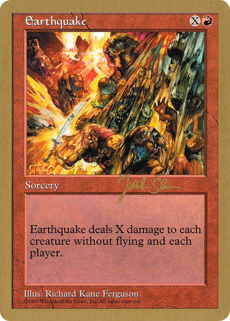 Earthquake - 1997 Jakub Slemr (5ED) (WCD-) - World Championship Decks 1997-1