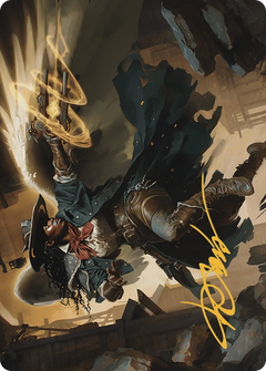 Archangel of Tithes // Archangel of Tithes (AOTJ-001) - Outlaws of Thunder Junction Art Series (Borderless)-3