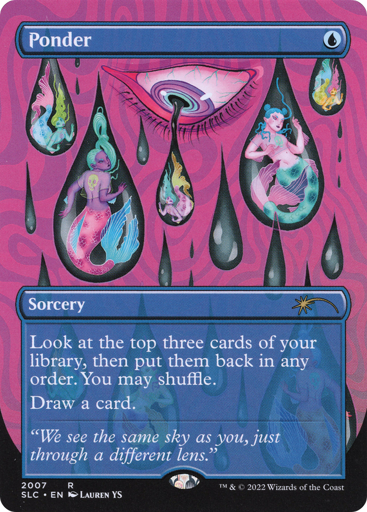 Ponder (Borderless) [Secret Lair Countdown Kit]-1
