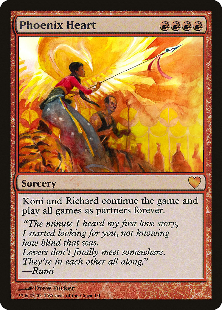 Phoenix Heart (PCEL-007) - Celebration Cards-1