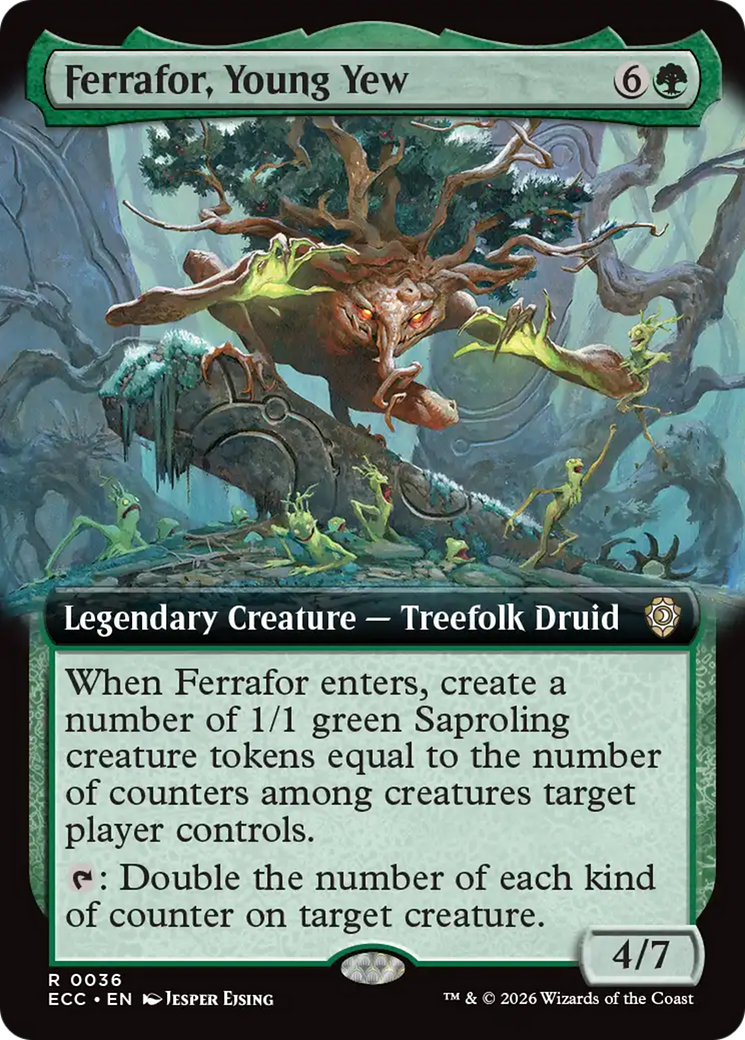 Ferrafor, Young Yew (Extended Art) [Lorwyn Eclipsed Commander]-1