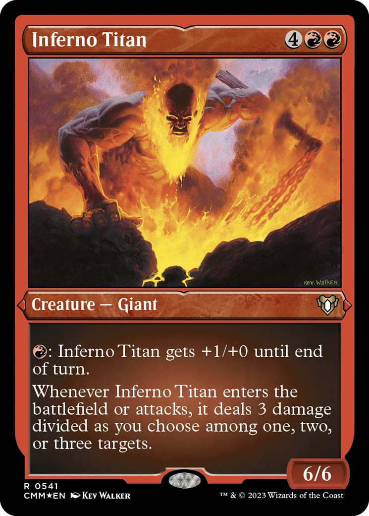 Inferno Titan (Foil Etched) [Commander Masters]-1