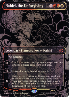 Nahiri, the Unforgiving (Oil Slick Raised Foil) [Phyrexia: All Will Be One]-1