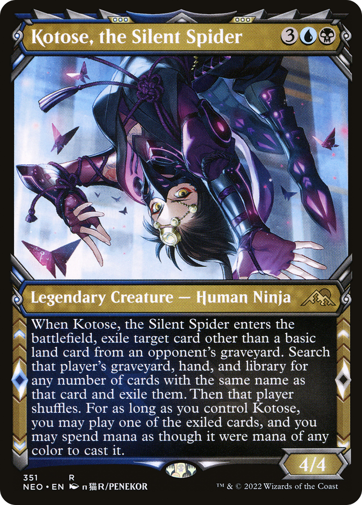 Kotose, the Silent Spider (Showcase Ninja) [Kamigawa: Neon Dynasty]-1