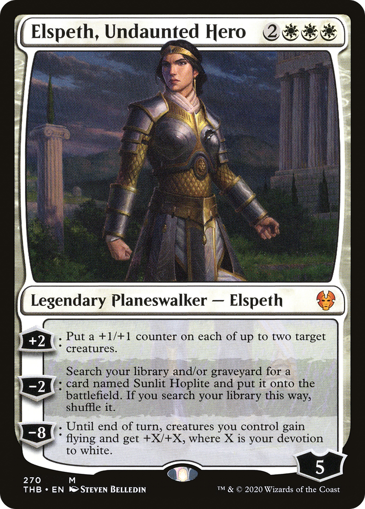 Elspeth, Undaunted Hero [Theros Beyond Death]-1