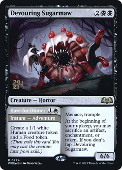 Devouring Sugarmaw // Have for Dinner [Wilds of Eldraine Prerelease Promos]-3