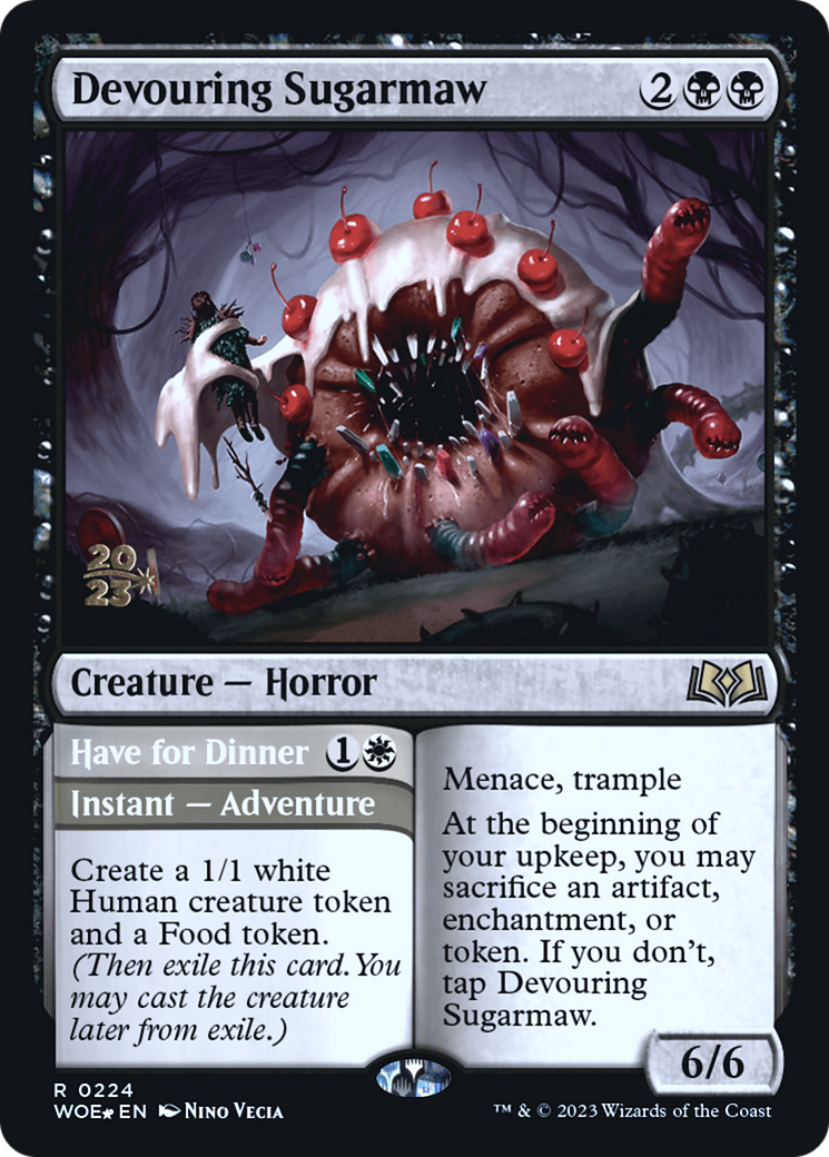 Devouring Sugarmaw // Have for Dinner [Wilds of Eldraine Prerelease Promos]-3