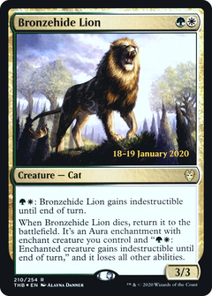 Bronzehide Lion [Theros Beyond Death Prerelease Promos]-1