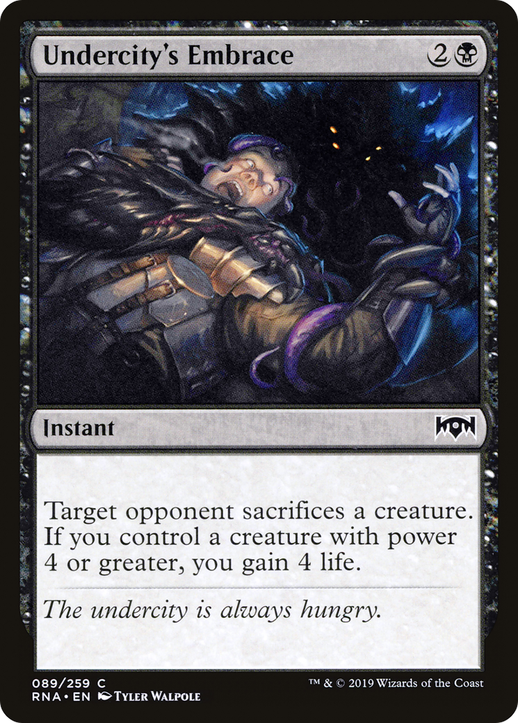 Undercity's Embrace (RNA-089) - Ravnica Allegiance Foil-1