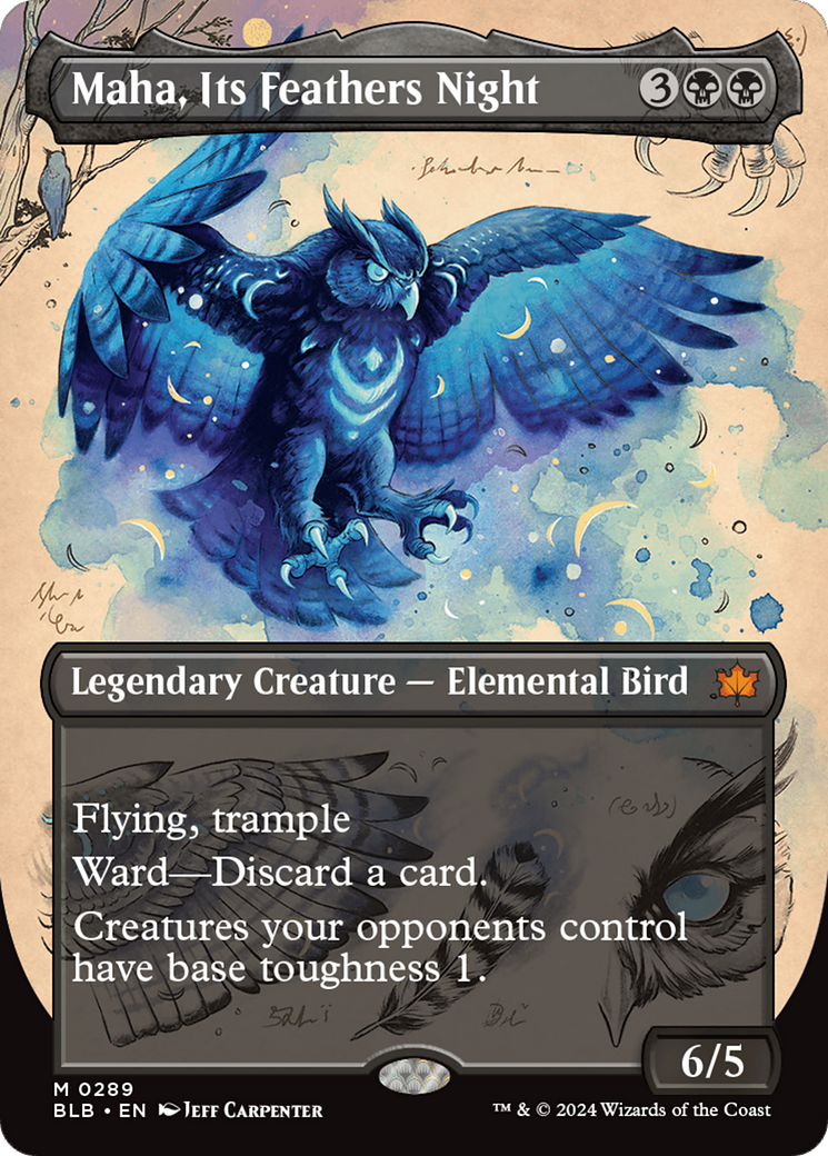 Maha, Its Feather Night (Borderless) [Bloomburrow]-1