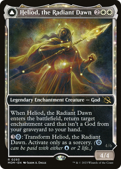 Heliod, the Radiant Dawn // Heliod, the Warped Eclipse (Showcase Planar Booster Fun) [March of the Machine]-3