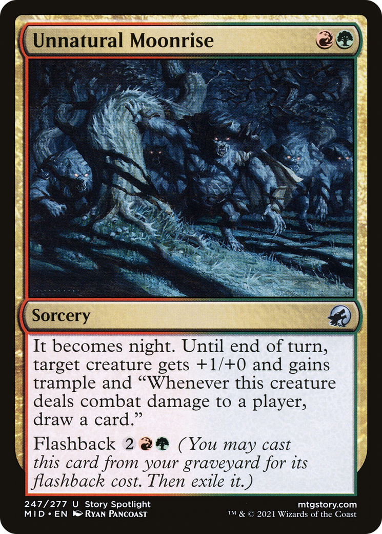 Unnatural Moonrise (MID-247) - Innistrad: Midnight Hunt-1