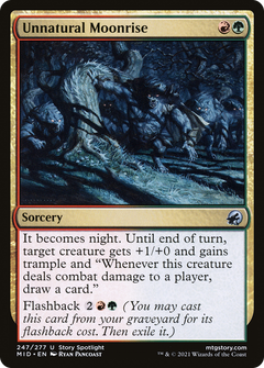 Unnatural Moonrise (MID-247) - Innistrad: Midnight Hunt-1