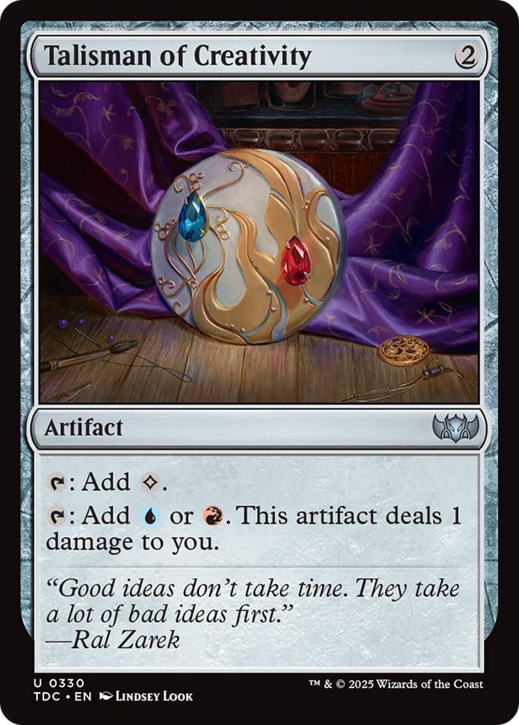 Talisman of Creativity [Tarkir: Dragonstorm Commander]-1