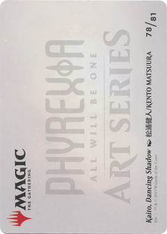 Kaito, Dancing Shadow // Kaito, Dancing Shadow (AONE-078) - Phyrexia: All Will Be One Art Series (Borderless) Foil-2