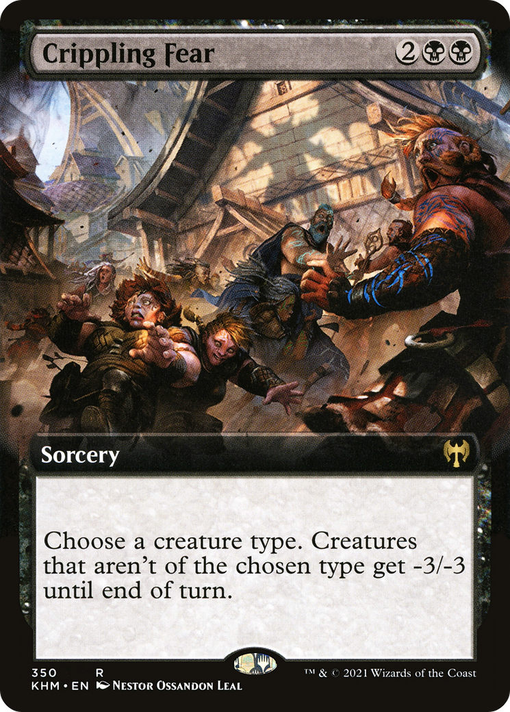 Crippling Fear (Extended Art) [Kaldheim]-1