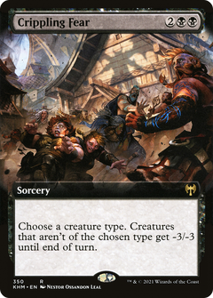 Crippling Fear (Extended Art) [Kaldheim]-1