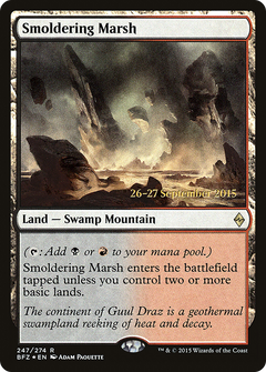 Smoldering Marsh [Battle for Zendikar Prerelease Promos]-1