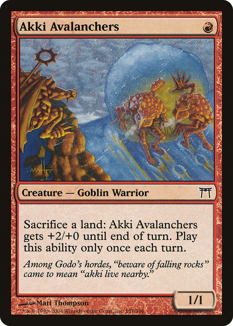 Akki Avalanchers [Champions of Kamigawa]-1