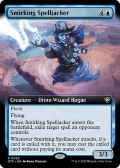 Smirking Spelljacker (Extended Art) [Outlaws of Thunder Junction Commander]-1