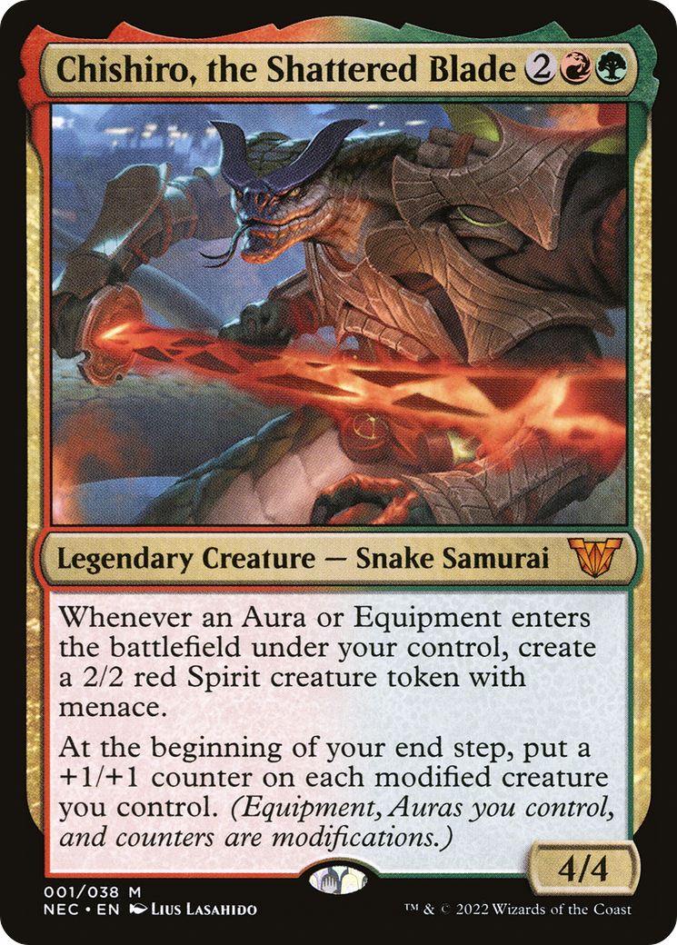 Chishiro, the Shattered Blade [Kamigawa: Neon Dynasty Commander]-1