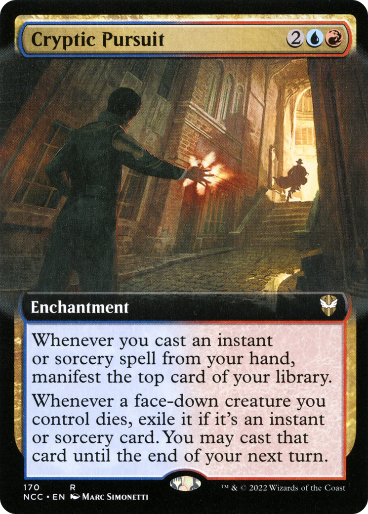 Cryptic Pursuit (Extended Art) [Streets of New Capenna Commander]-1