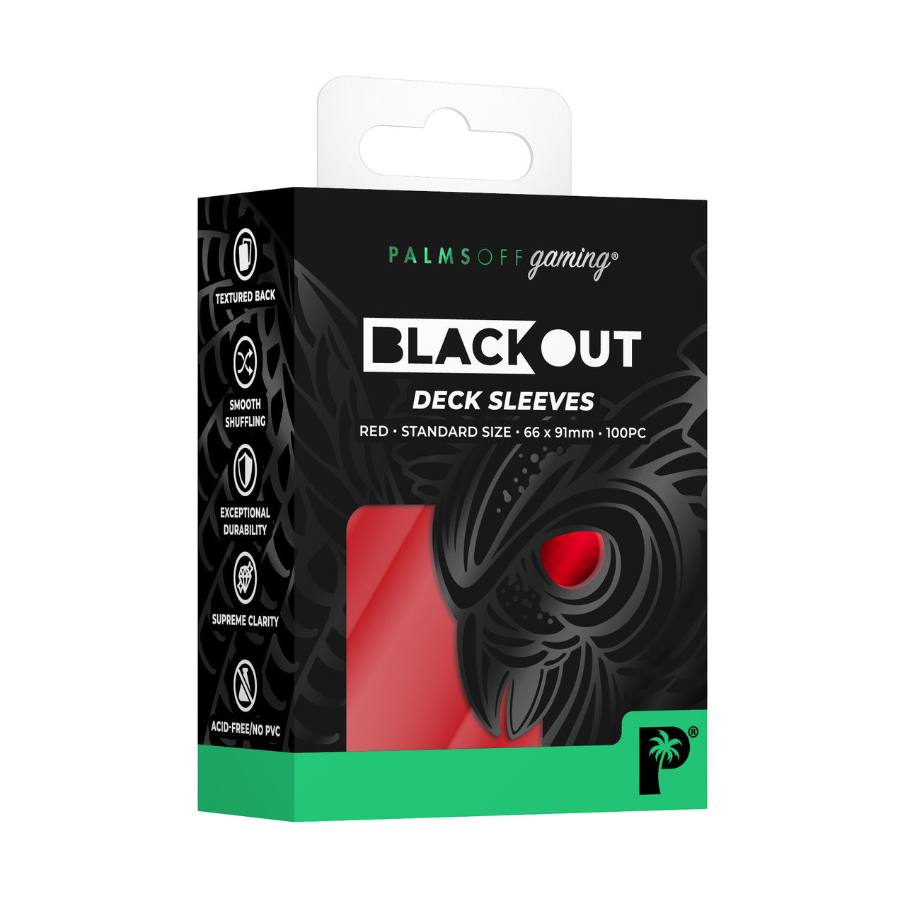 Blackout Deck Sleeves - Red-1