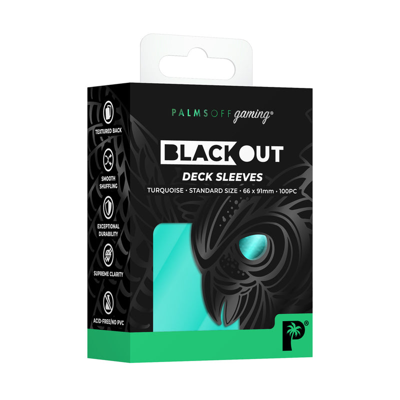 Blackout Deck Sleeves - Turquoise-1