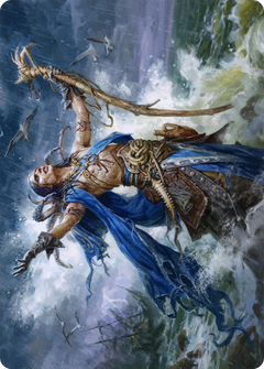 Lier, Disciple of the Drowned // Lier, Disciple of the Drowned (AMID-025) - Midnight Hunt Art Series (Borderless) Foil-1