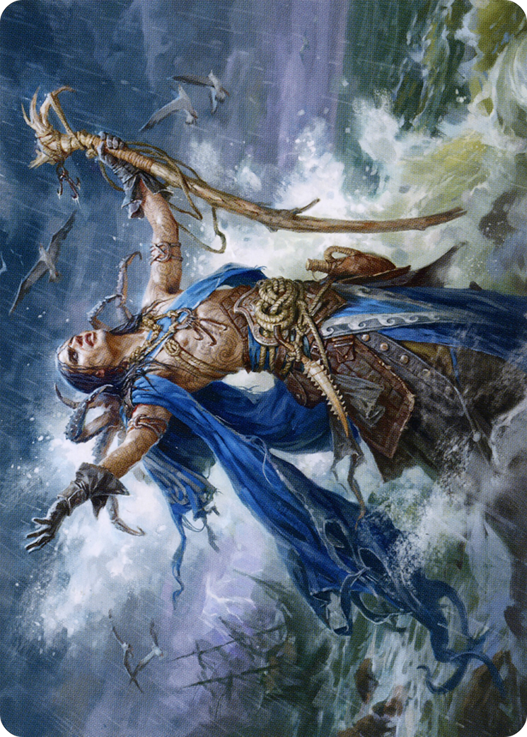 Lier, Disciple of the Drowned // Lier, Disciple of the Drowned (AMID-025) - Midnight Hunt Art Series (Borderless) Foil-3