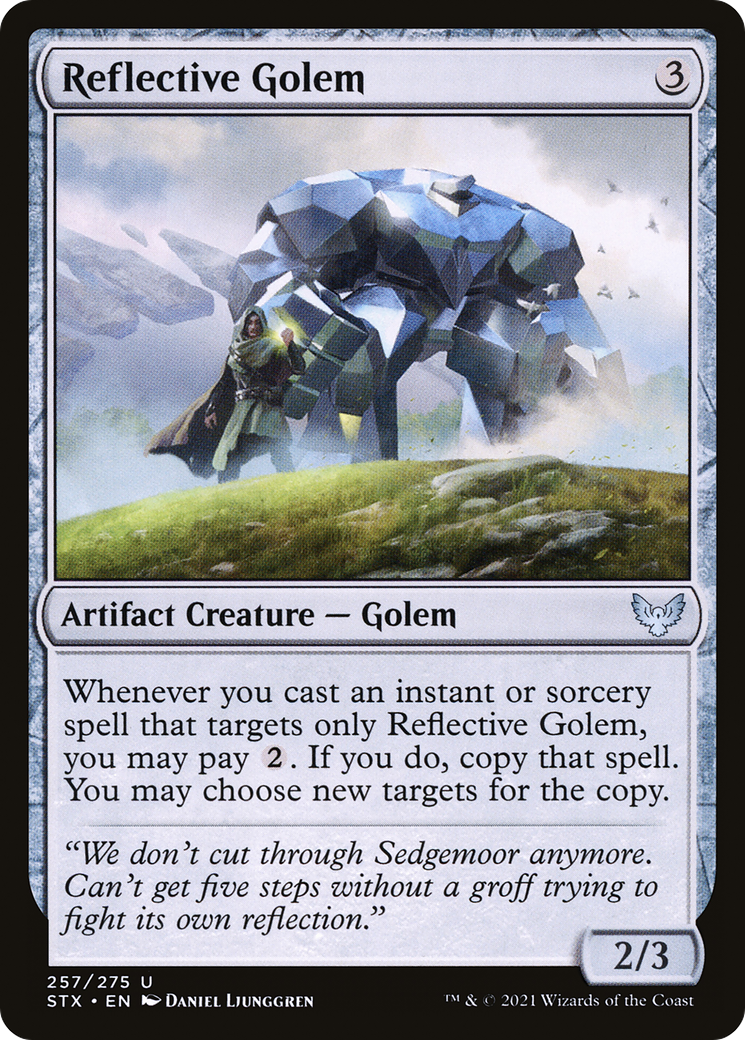 Reflective Golem [Strixhaven: School of Mages]-1
