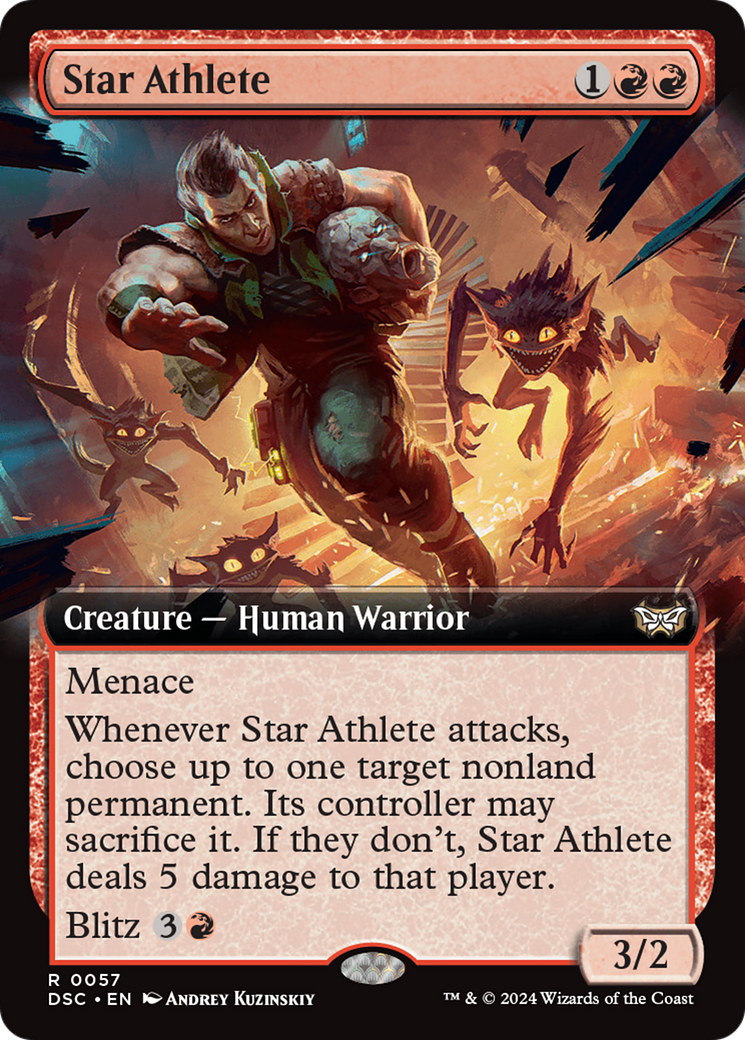 Star Athlete (Extended Art) [Duskmourn: House of Horror Commander]-1