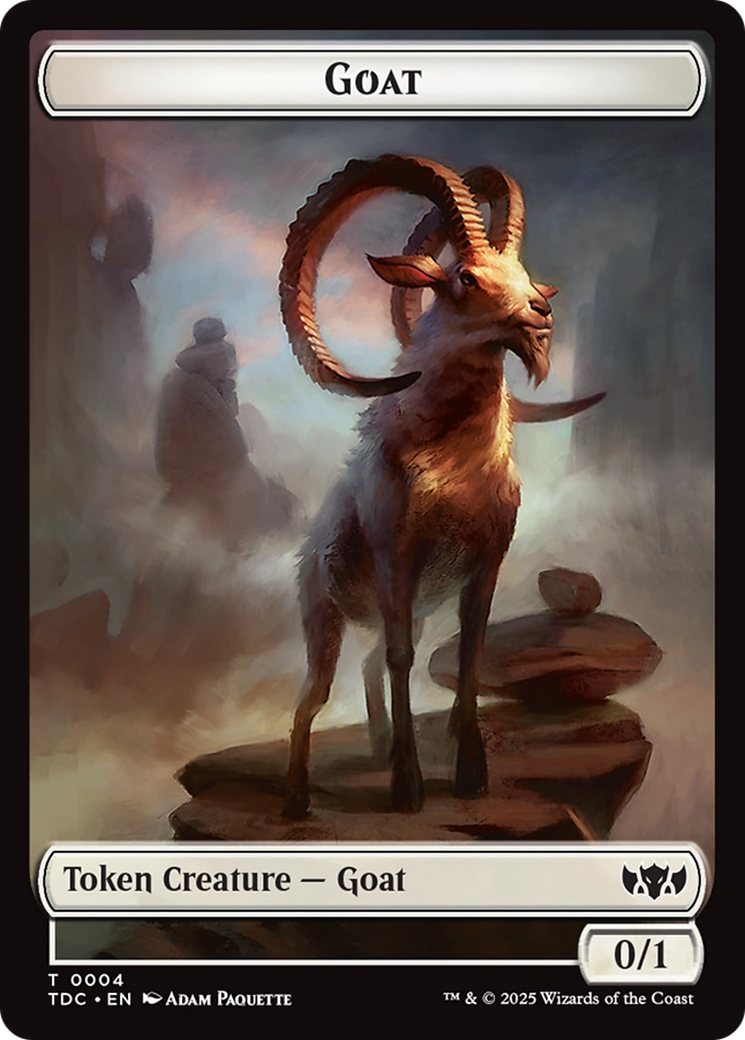 Plant // Goat Double-Sided Token [Tarkir: Dragonstorm Commander Tokens]-2