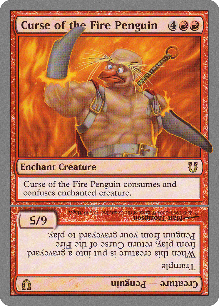 Curse of the Fire Penguin // Curse of the Fire Penguin Creature [Unhinged]-1