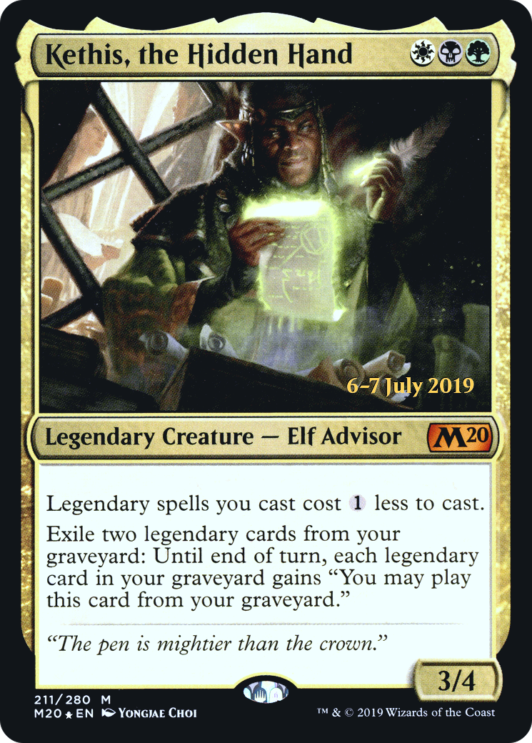 Kethis, the Hidden Hand [Core Set 2020 Prerelease Promos]-1