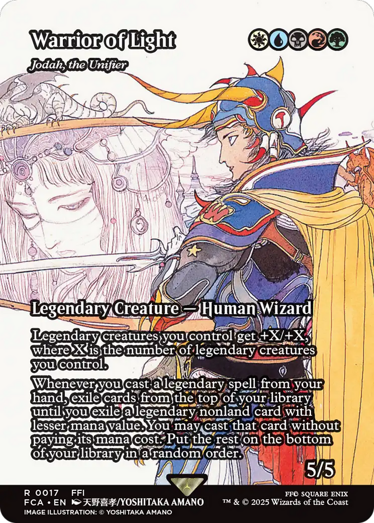 Warrior of Light - Jodah, the Unifier (Showcase) (FCA-017) - FINAL FANTASY: Through the Ages / Warrior of Light (Borderless) Foil-1