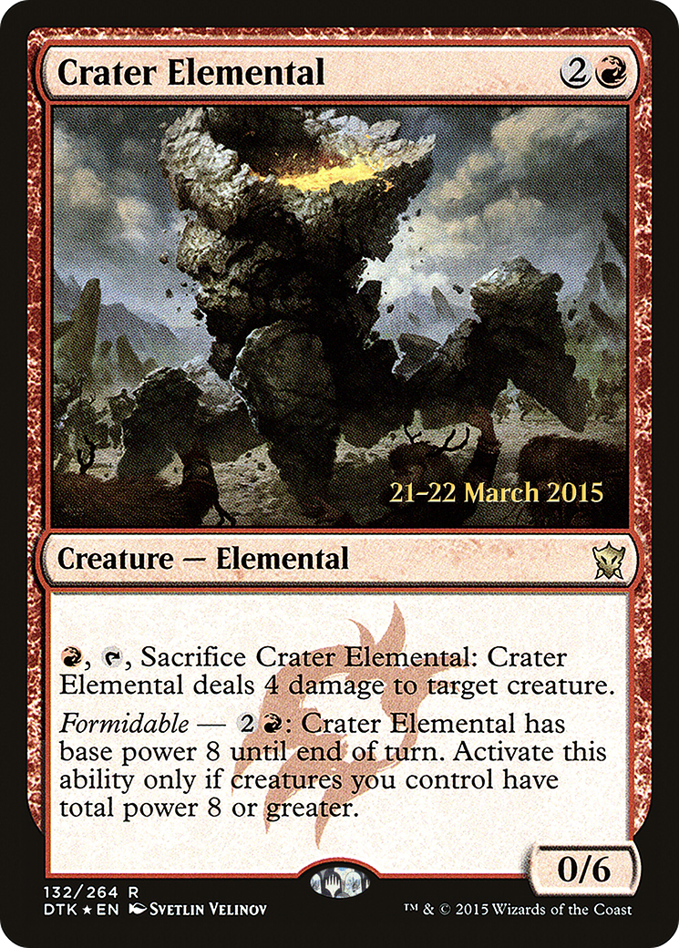 Crater Elemental [Dragons of Tarkir Prerelease Promos]-1