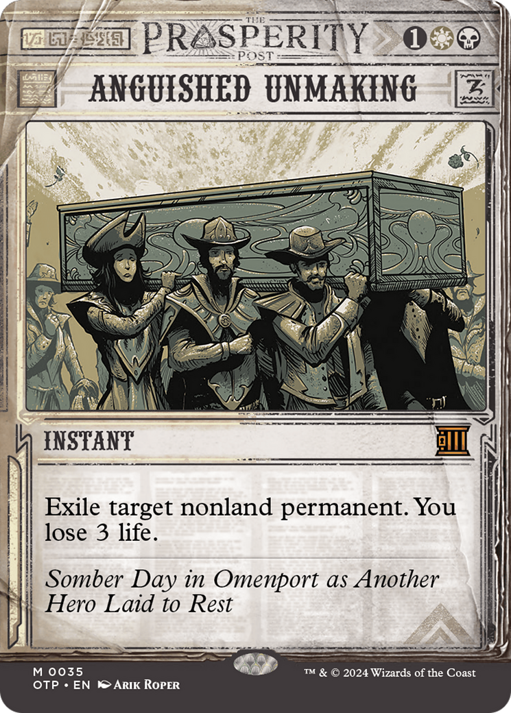 Anguished Unmaking [Outlaws of Thunder Junction: Breaking News]-1