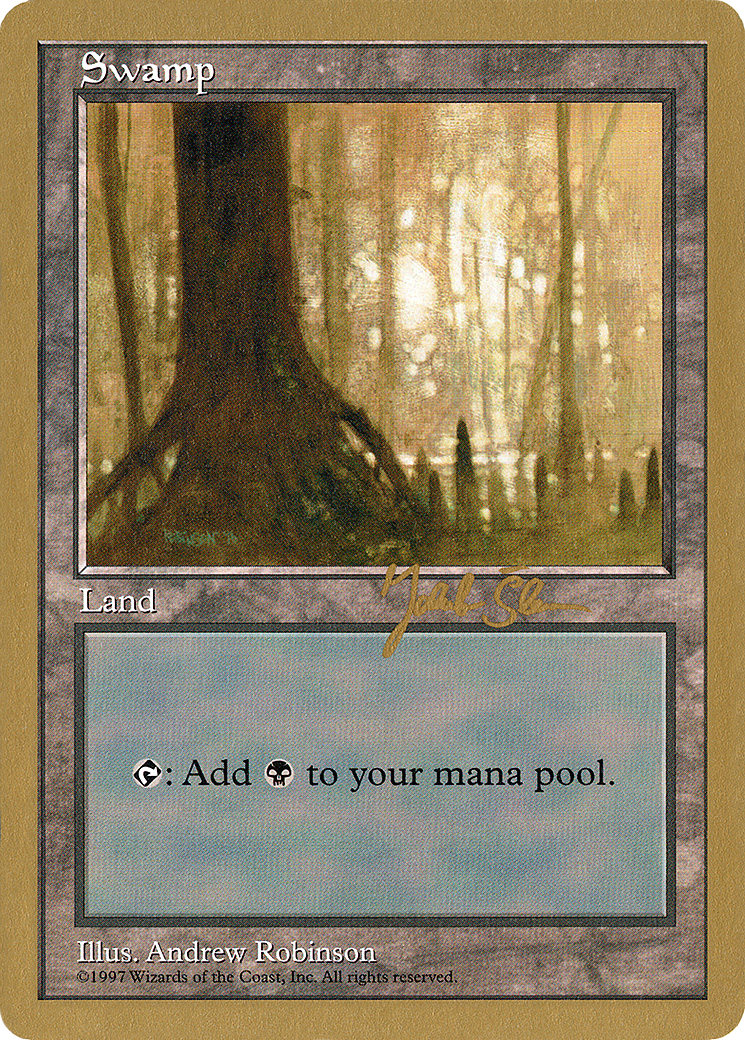 Swamp (445) - 1997 Jakub Slemr (5ED) (WCD-) - World Championship Decks 1997-1