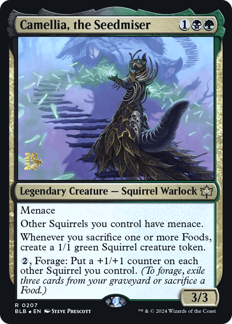 Camellia, the Seedmiser [Bloomburrow Prerelease Promos]-1