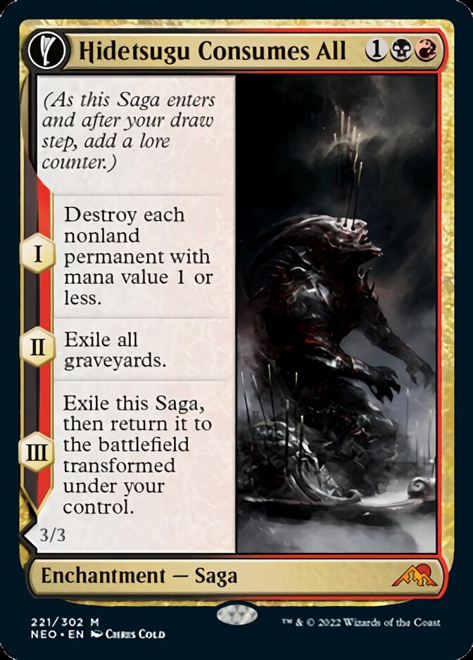 Hidetsugu Consumes All // Vessel of the All-Consuming [Kamigawa: Neon Dynasty]-1