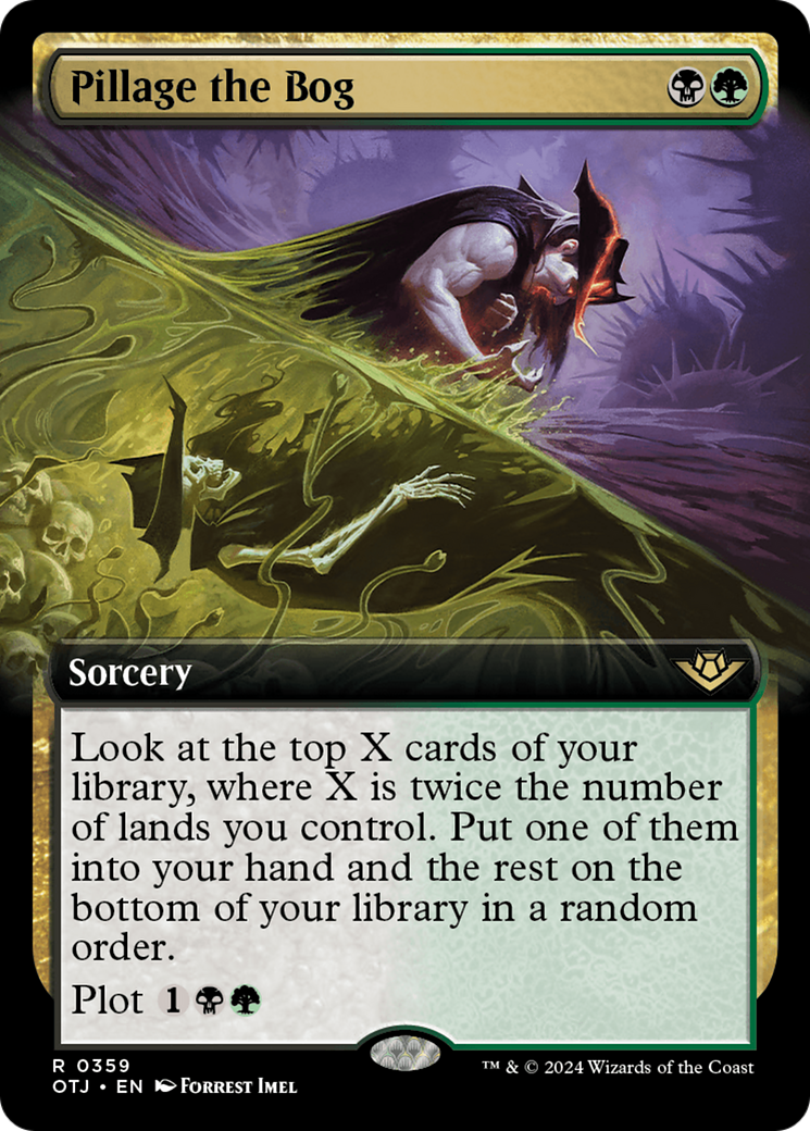 Pillage the Bog (Extended Art) [Outlaws of Thunder Junction]-1