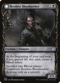 Restless Bloodseeker // Bloodsoaked Reveler (Showcase Fang Frame) [Innistrad: Crimson Vow]-3