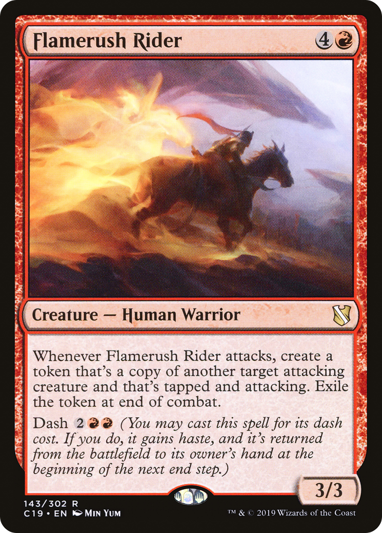 Flamerush Rider [Commander 2019]-1
