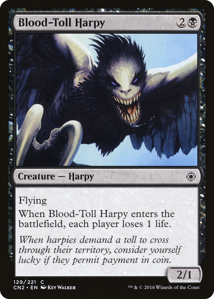 Blood-Toll Harpy [Conspiracy: Take the Crown]-1