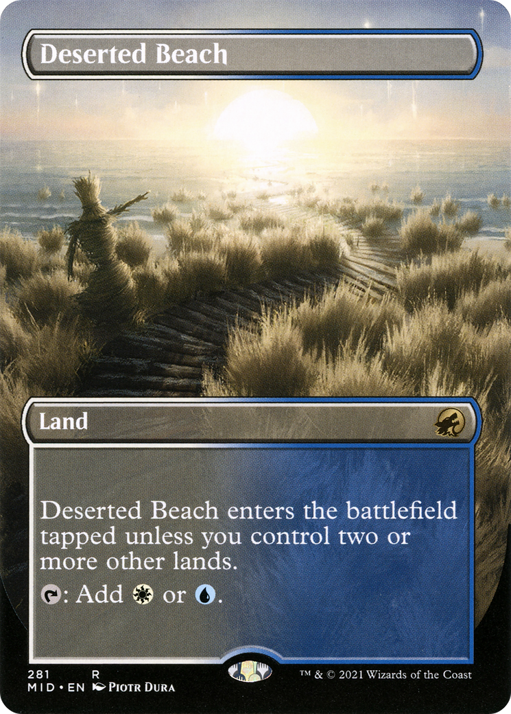 Deserted Beach (Borderless Alternate Art) [Innistrad: Midnight Hunt]-1