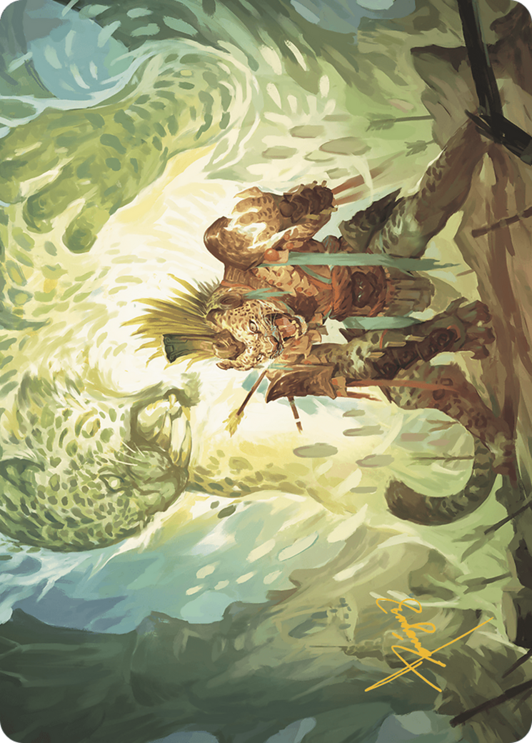 Might of the Ancestors // Might of the Ancestors (ALCI-002) - The Lost Caverns of Ixalan Art Series (Borderless) Foil-1