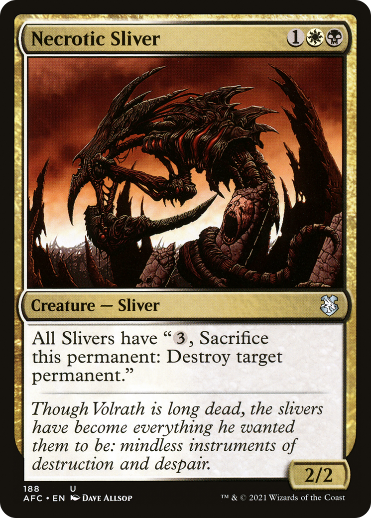Necrotic Sliver [Dungeons & Dragons: Adventures in the Forgotten Realms Commander]-1